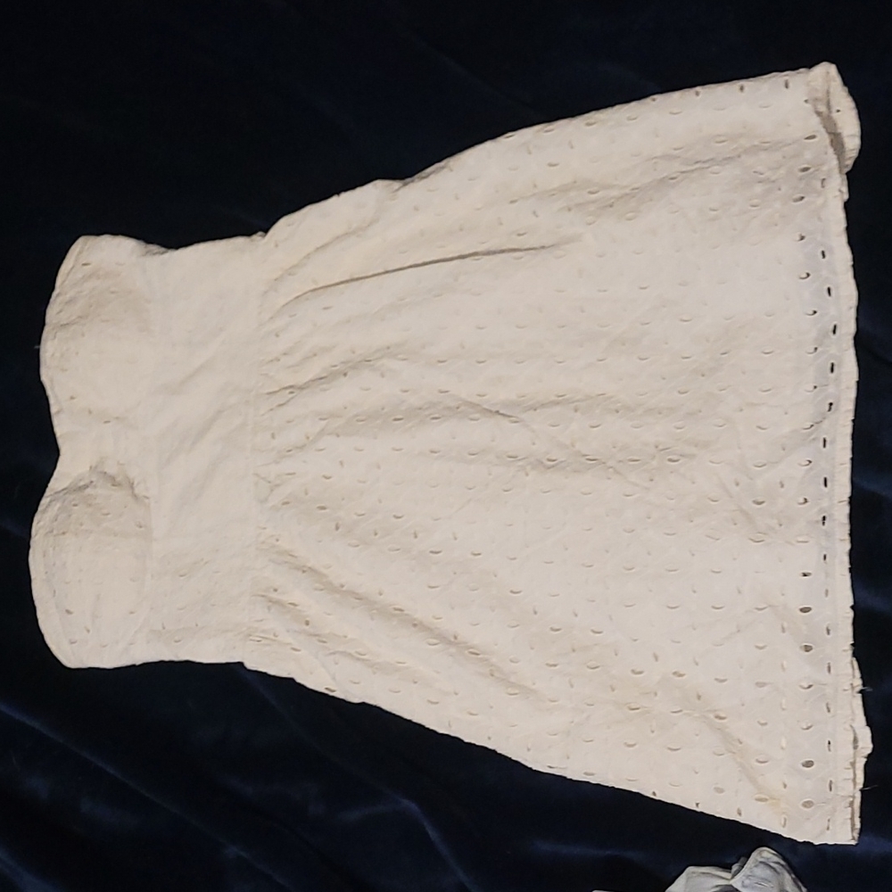 American eagle strapless white dress